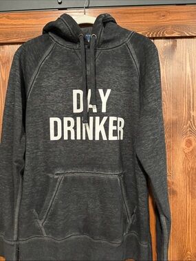 J. America Charcoal 'DAY DRINKER' Pullover Hoodie